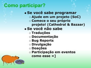 O Que E Software Livre