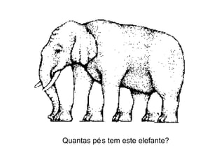 Quantas pés tem este elefante? 