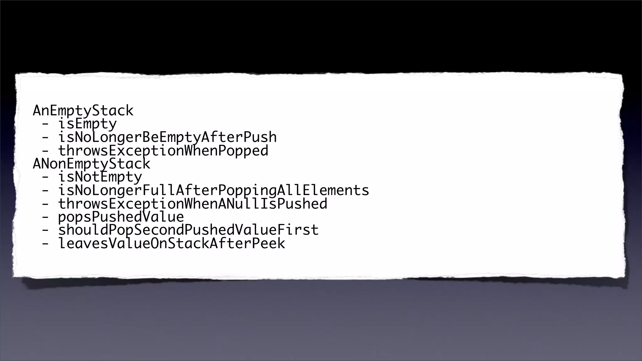 Better Testing Through Behaviour