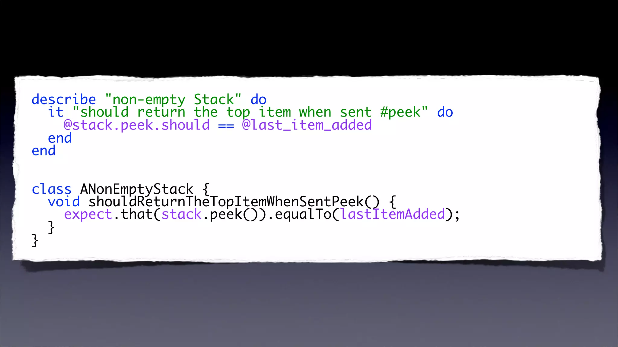 Better Testing Through Behaviour