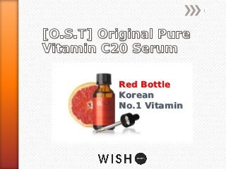 Red Bottle
Korean
No.1 Vitamin
1
 