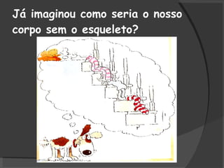 Já imaginou como seria o nosso corpo sem o esqueleto? 