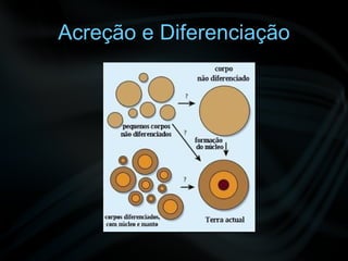 Acreção e Diferenciação 