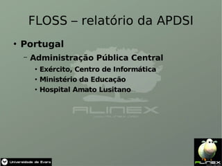 O Software Livre em Portugal