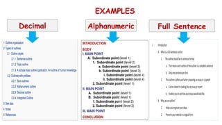 Alphanumeric Section O-U-T-L-I-N-E (Different types of outline).pptx