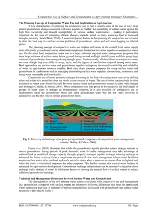Conjunctive Use of Surface and Groundwater as Agri-tourism Resource ...