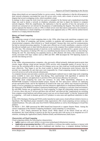 Impacts of Cloud Computing in the Society | PDF