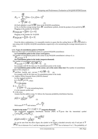 Designing and Performance Evaluation of 64 QAM OFDM System | PDF