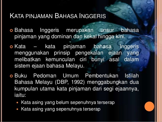 Penulisan Unsur Serapan