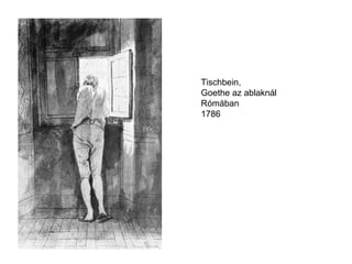 Tischbein,  Goethe az ablaknál Rómában 1786 