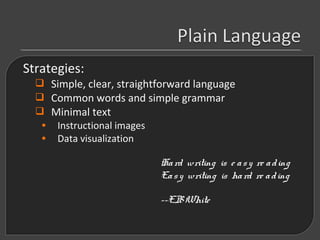 Plain Language: The Clear and Simple Content Strategy | PPT