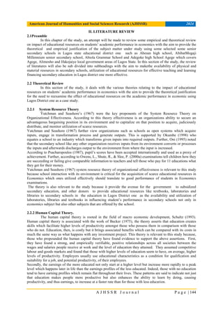 Impact Of Educational Resources on Students' Academic Performance in ...