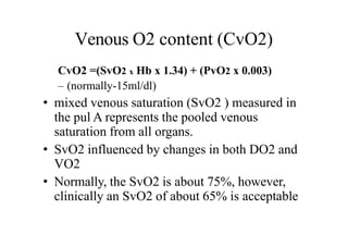 Pvo2 Vs Svo2 oxygen and carbon di oxide transport O2_AND_CO2.pptx