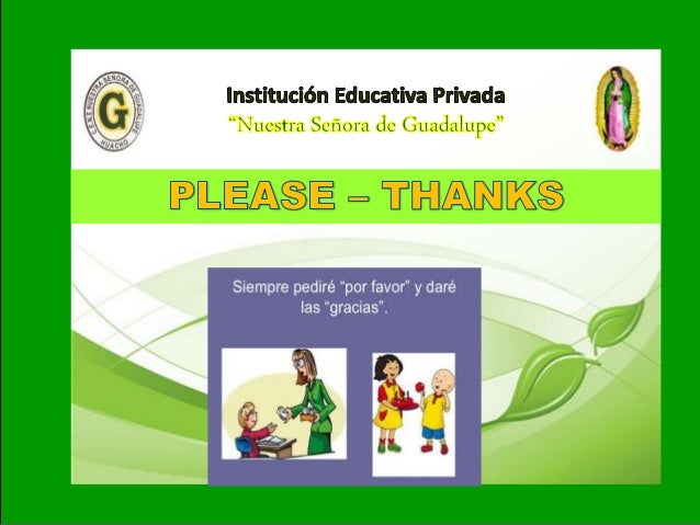 how to say por favor in english