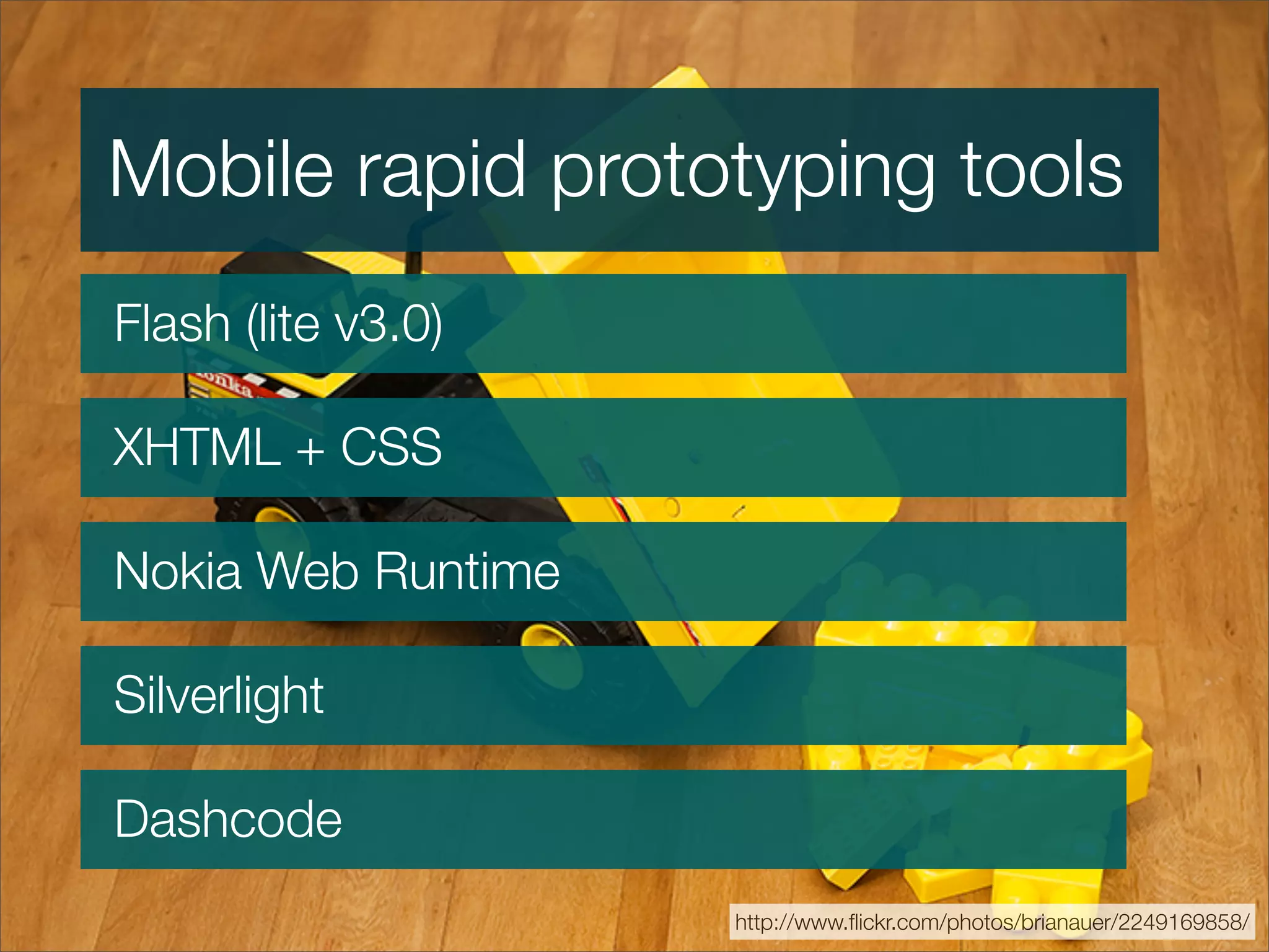 Inspiring new ways of mobile design and development