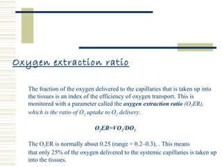 Physiology of O2 transport & O2 Dissociation Curve | PPT