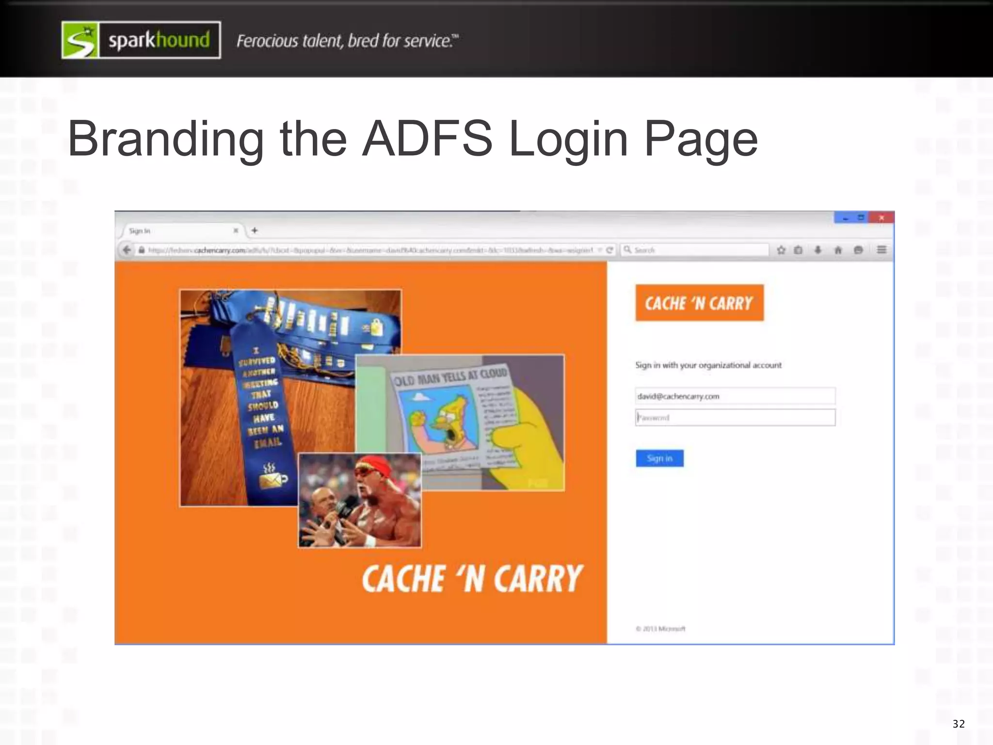 Branding the ADFS Login Page
32
 