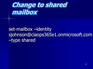 Getting Started with PowerShell for Office 365 | PPTX