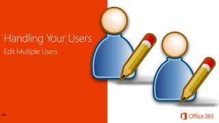 Handling Your Users
44
 