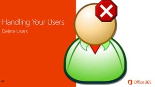 Handling Your Users
46
 