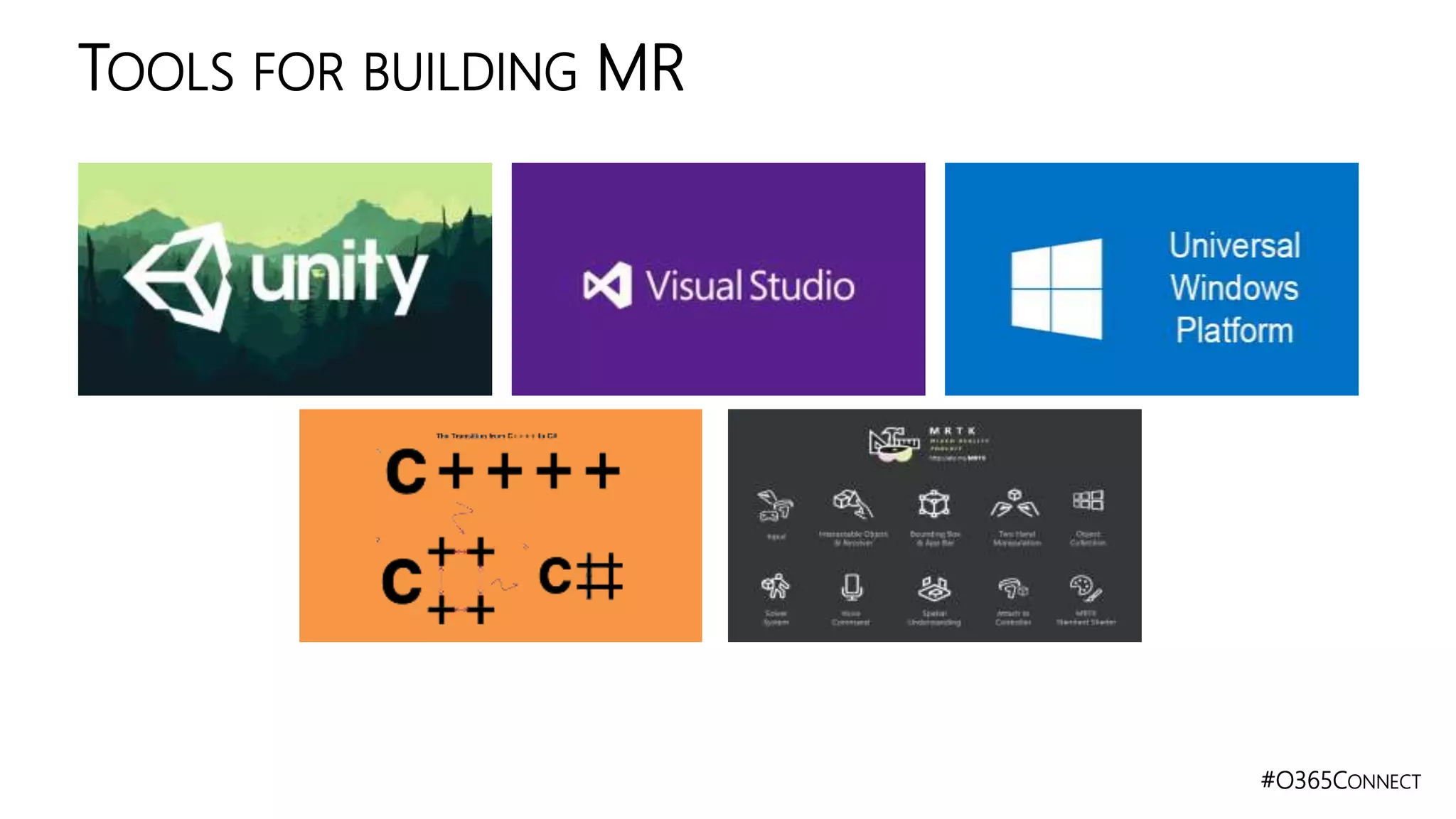 #O365CONNECT
TOOLS FOR BUILDING MR
 