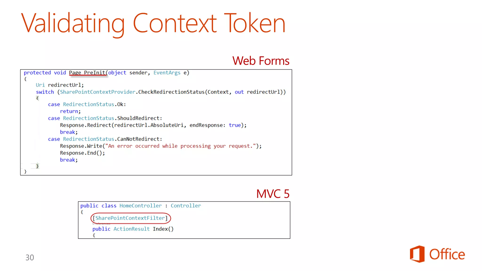 Web Forms
MVC 5
 