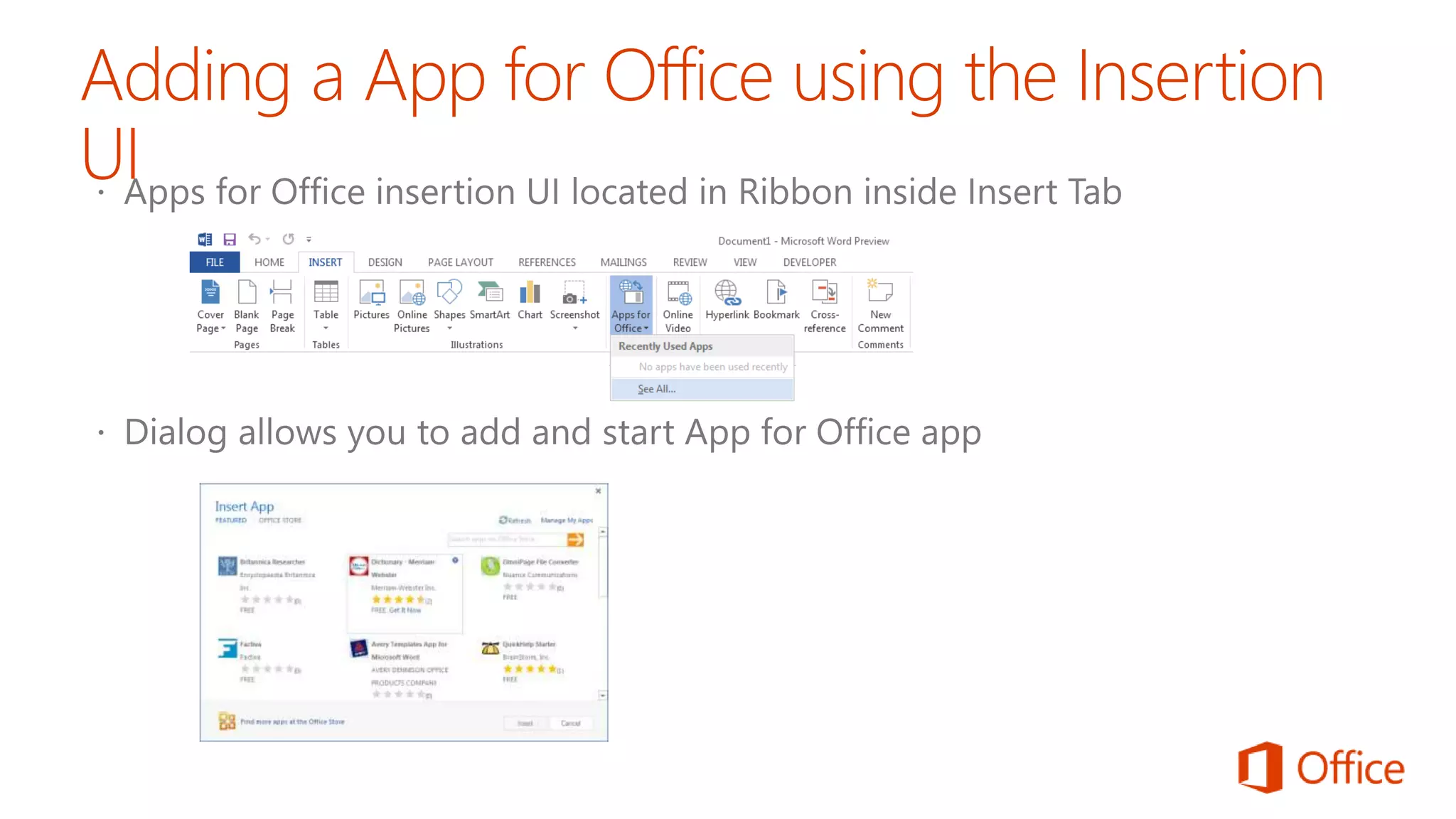   O365 DEVCamp Los Angeles June 16, 2015 Module 05 Hook into Apps for Office