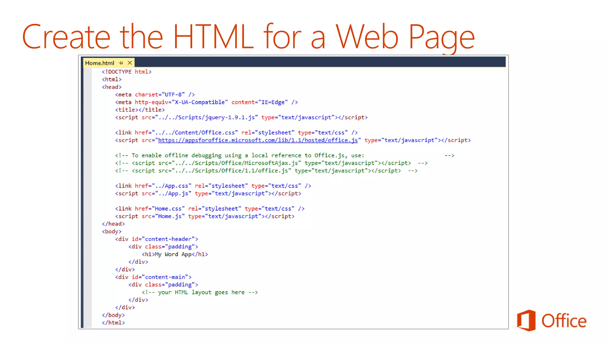   O365 DEVCamp Los Angeles June 16, 2015 Module 05 Hook into Apps for Office