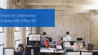 Future of Collaboration
Enabled with Office 365
 