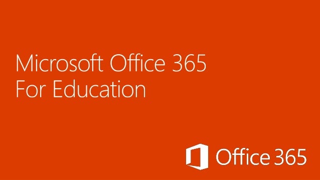 Microsoft Office 365 For Education signup