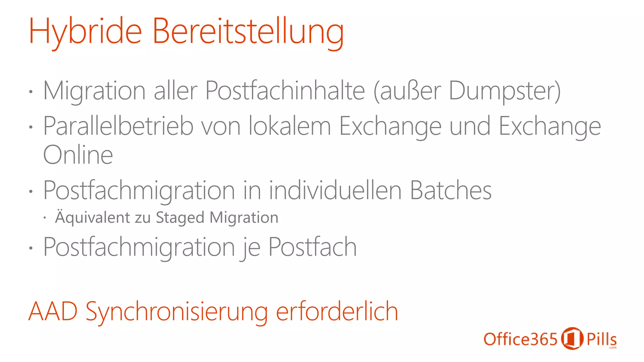 AAD Synchronisierung erforderlich
 