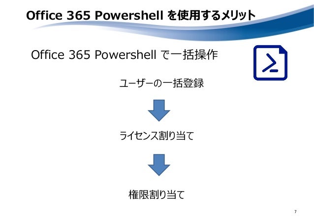 Office 365 管理者が押さえておきたい Powershell コマンド Office 365 管理者が押さえておきたい Powershell コマンド
