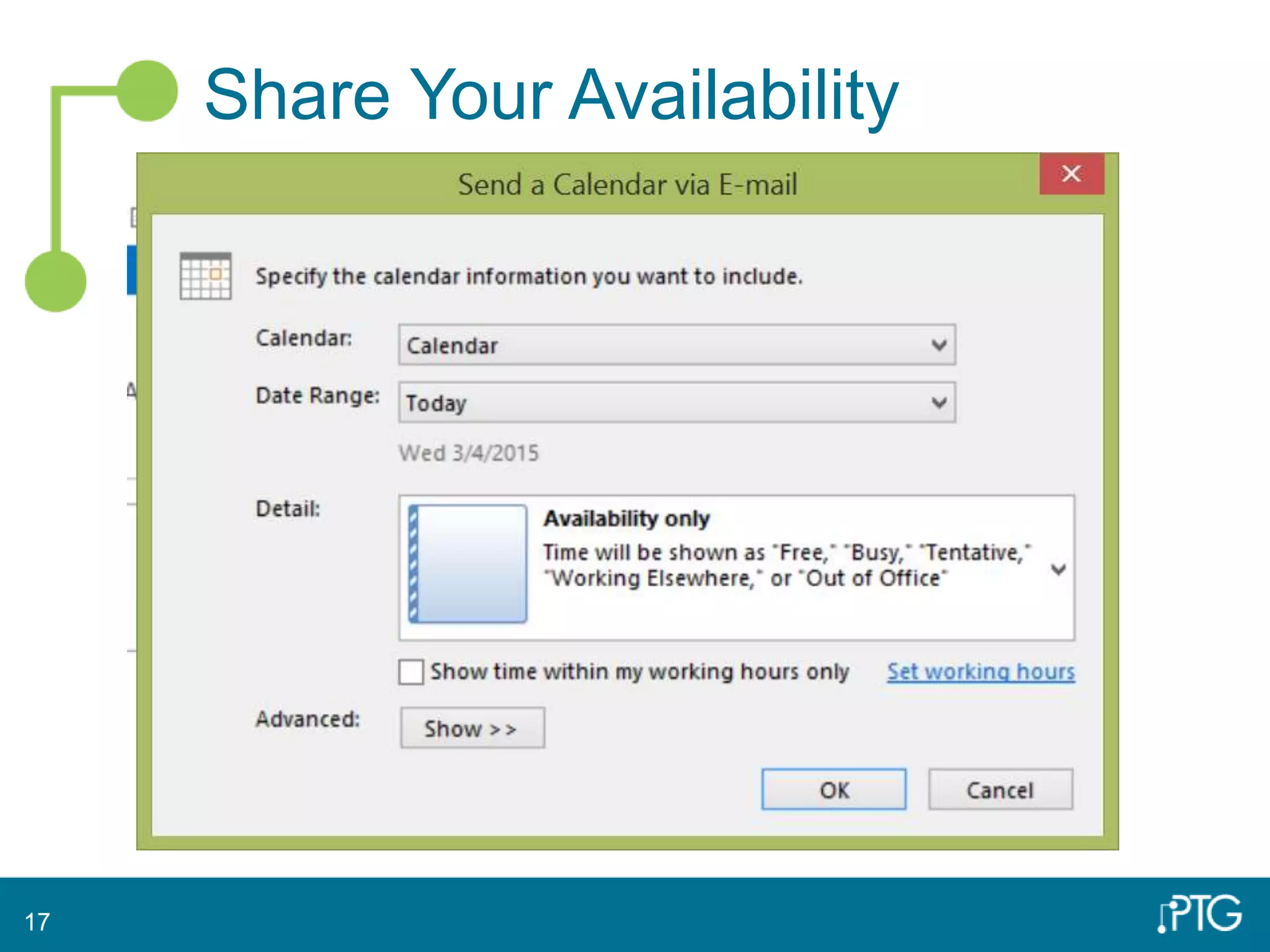 Share Your Availability
17
 