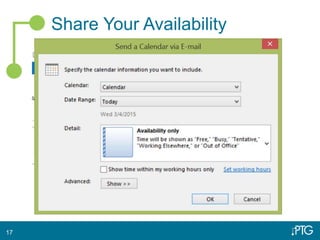 Share Your Availability
17
 