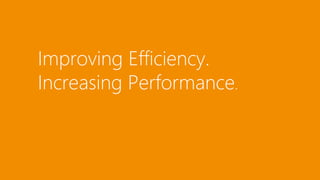 Improving Efficiency. 
Increasing Performance. 
Zero in. Win faster. Se 
 