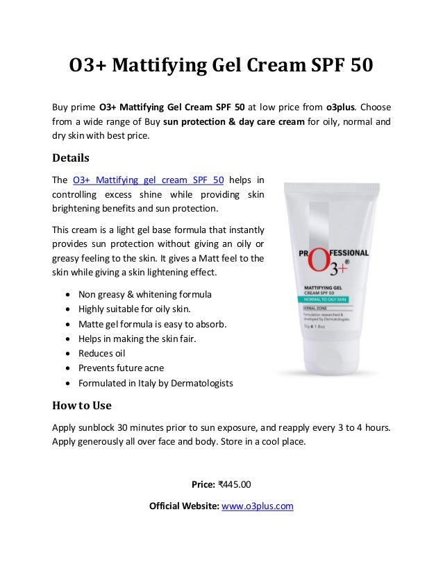 o3 acne cream