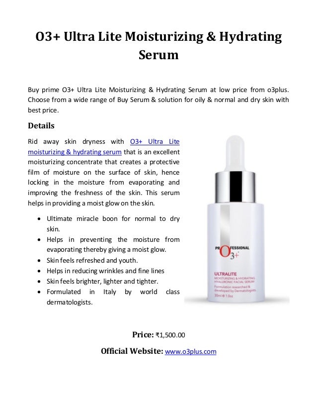 o3 hydrating serum
