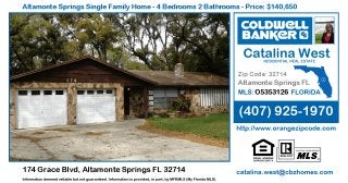 Homes for Sale in Altamonte Springs - 174 Grace Blvd, Altamonte Springs FL 32714