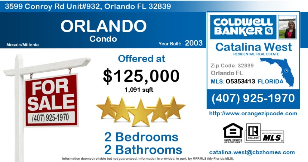 Homes for Sale in Orlando 3599 Conroy Rd Unit932, Orlando FL 32839