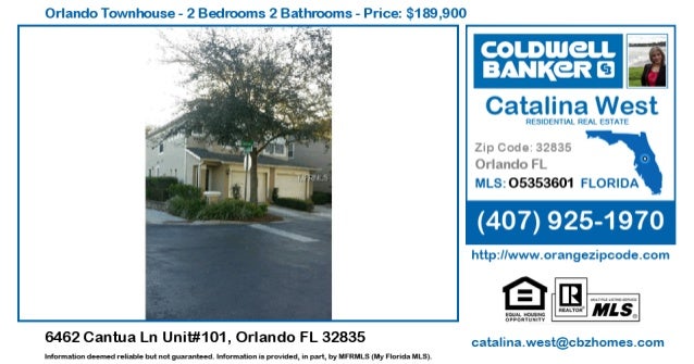 Homes For Sale In Orlando 6462 Cantua Ln Unit 101 Orlando