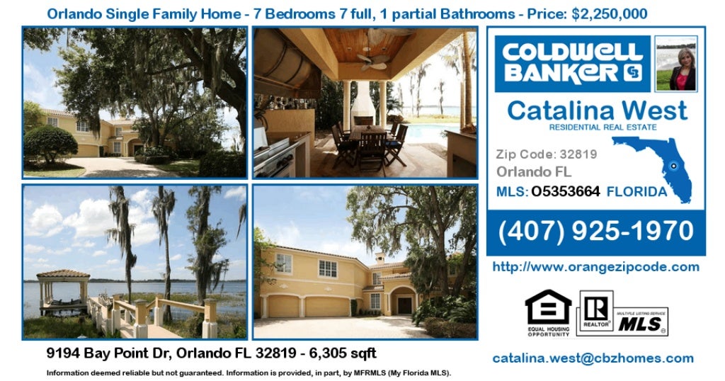 Homes for Sale in Orlando 9194 Bay Point Dr, Orlando FL 32819