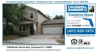 Homes for Sale in Davenport - 7246 Mystic Brook Way, Davenport FL 33896