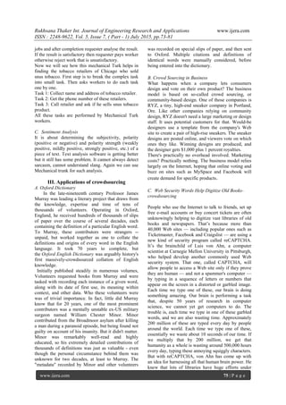 Rukhsana Thaker Int. Journal of Engineering Research and Applications www.ijera.com
ISSN : 2248-9622, Vol. 5, Issue 7, ( P...