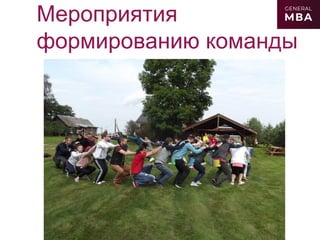 Мероприятия
формированию команды
 