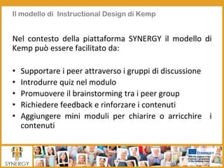 SYNERGY Induction to Pedagogy Programme - Training of Peers (ITALIAN)