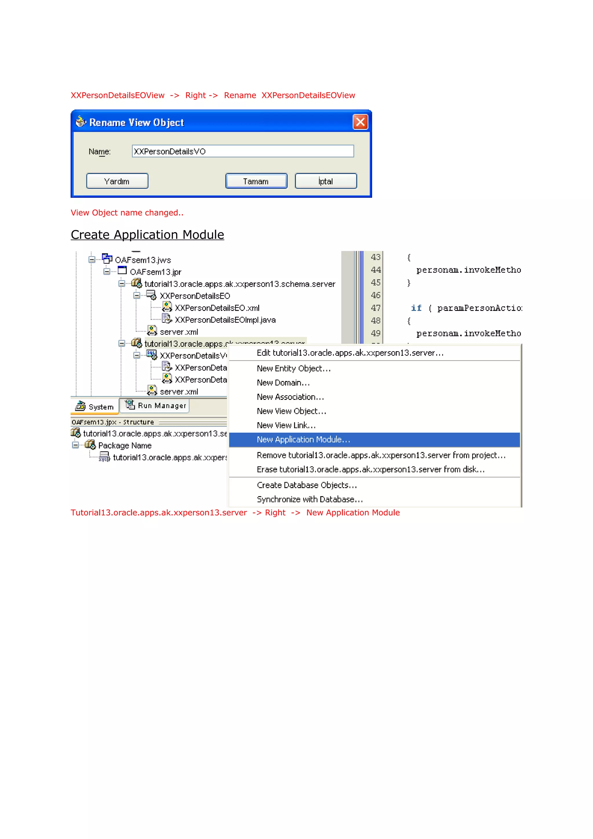 Oa Framework Tutorial