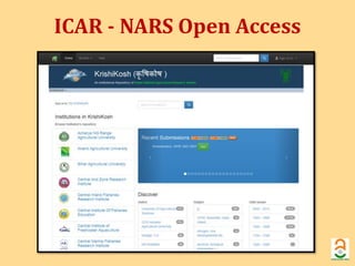 ICAR - NARS Open Access 
 