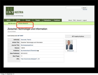 Freitag, 14. September 12
 