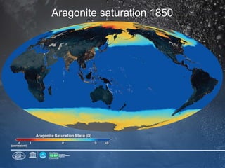 Aragonite saturation 1850
 
