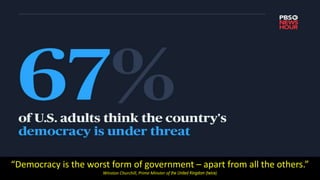 “Democracy is the worst form of government – apart from all the others.”
Winston Churchill, Prime Minster of the United Kingdom (twice)
 